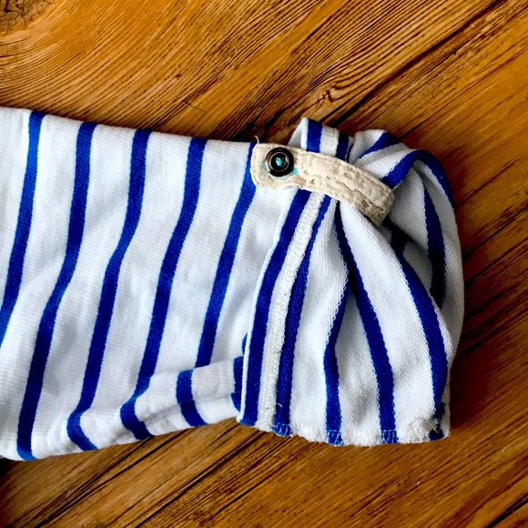 Anthropologie: Blue & White Striped Dress - Picture 4 of 5